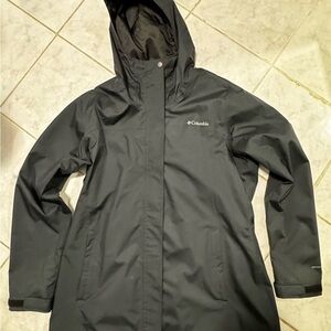 Columbia Women’s Black Hooded Ski Jacket Omni-Tech Size XL